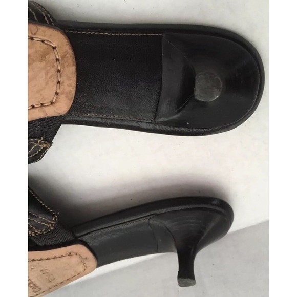Cole Haan Resort Black Leather Kitten Heel Sandals Size 8.5 AA - Picture 5 of 7